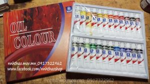 Màu dầu hộp 24 màu