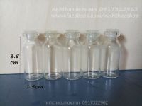Lọ thủy tinh 3ml kèm nắp nhựa trắng