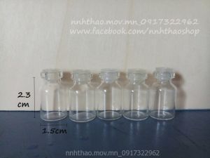 Combo 50 lọ thủy tinh 1ml