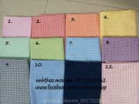 Vải thô, cate caro khổ 50x50cm