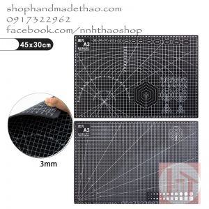 Bảng lót cắt khổ A3 (45 x 30cm, dày 3mm) màu đen