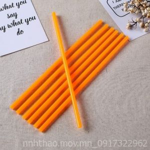 Keo nến màu đường kính 7mm, dài 20cm_màu xanh cam